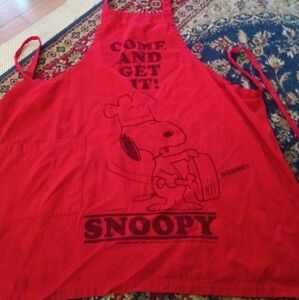 Red Snoopy Apron